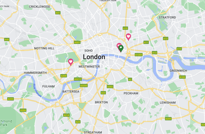 Map to our location